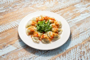 Pierogi bezglutenowe ze szpinakiem i tofu (wegańskie) 10 szt.