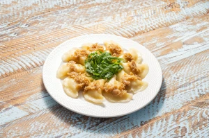 Pierogi bezglutenowe ruskie z serem i ziemniakami (wegetariańskie)  10 szt.